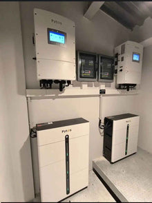 Solis Υβριδικό Φωτοβολταϊκό Σύστημα 15kW Net Billing  Μπαταρία Pytes 16kWh  Πακέτο για Επιχείρηση